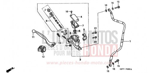 MAITRE-CYLINDRE FREIN AV. CR80RB1 de 2001